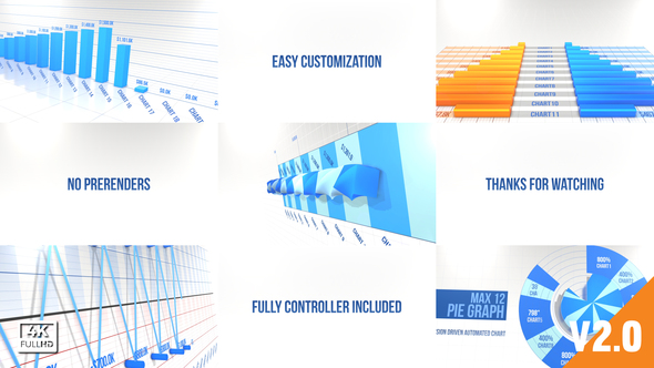 Photo of Graph Infographics Element 3D – Videohive 16896917