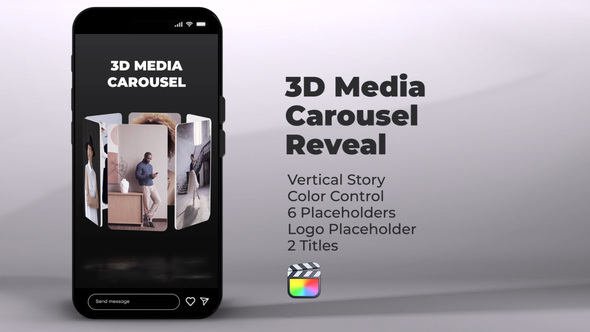 Photo of 3D Media Carousel Reveal for Final Cut Pro – Videohive 58426927