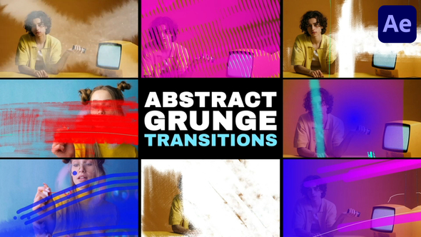 Photo of Abstract Grunge Glitch Seamless Transitions | After Effects – Videohive 58307883