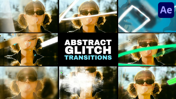 Photo of Abstract Grunge Glitch Seamless Transitions | After Effects – Videohive 58336165