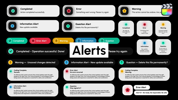 Photo of Alerts – Videohive 58544305