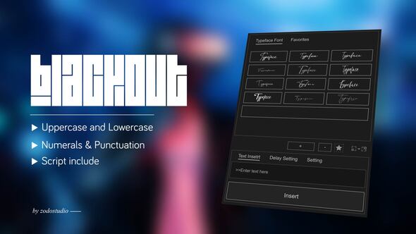 Photo of Animated Typeface – Blackout – Videohive 58579120