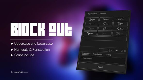 Photo of Animated Typeface – Block Out – Videohive 58622823