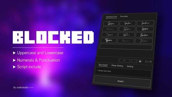 Photo of Animated Typeface – Blocked – Videohive 58639620