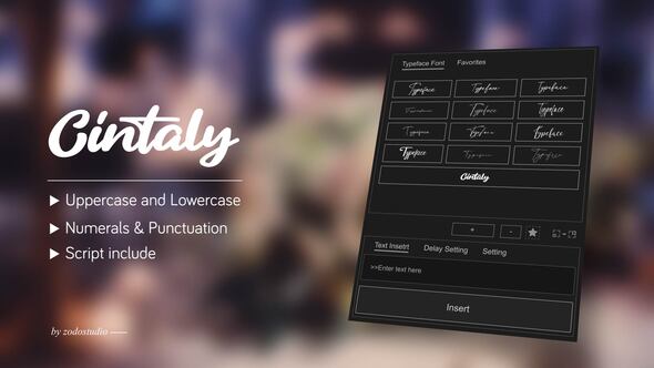 Photo of Animated Typeface – Cintaly – Videohive 58622810