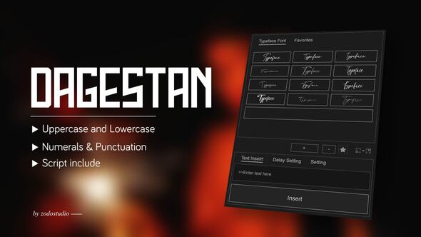 Photo of Animated Typeface – Dagestan – Videohive 58655095