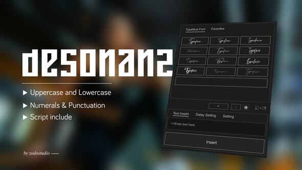 Photo of Animated Typeface – Desonanz – Videohive 58673232