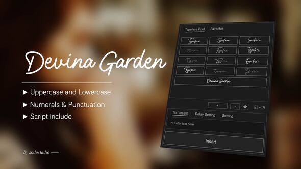 Photo of Animated Typeface – Devina Garden – Videohive 58559413