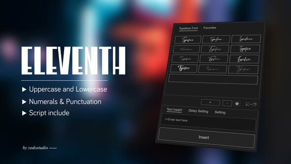 Photo of Animated Typeface – Eleventh Square – Videohive 58687048