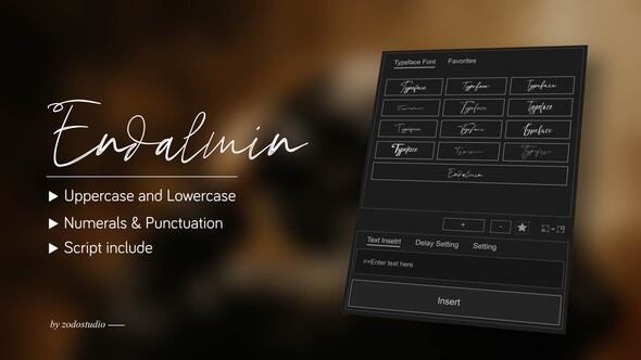 Photo of Animated Typeface – Endalmin – Videohive 58496689
