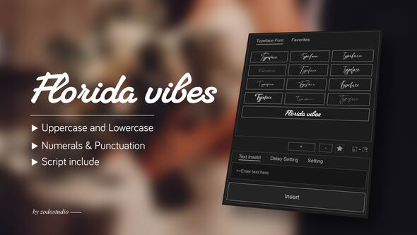 Photo of Animated Typeface – Florida vibes – Videohive 58648121