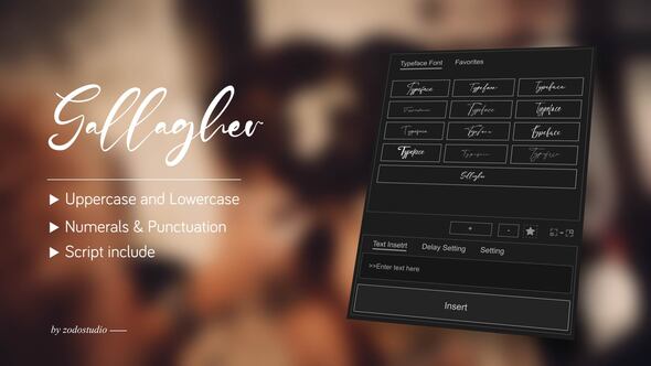 Photo of Animated Typeface – Gallagher – Videohive 58673150
