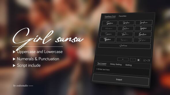 Photo of Animated Typeface – Girl sansa – Videohive 58509440