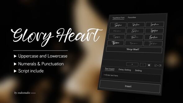 Photo of Animated Typeface – Glory Heart – Videohive 58687075