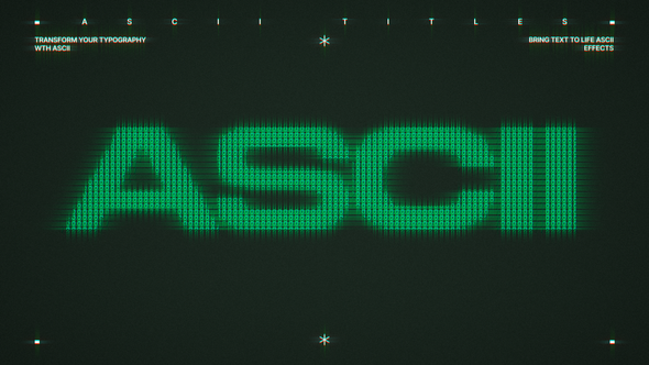 Photo of ASCII Typography | DR – Videohive 58528350