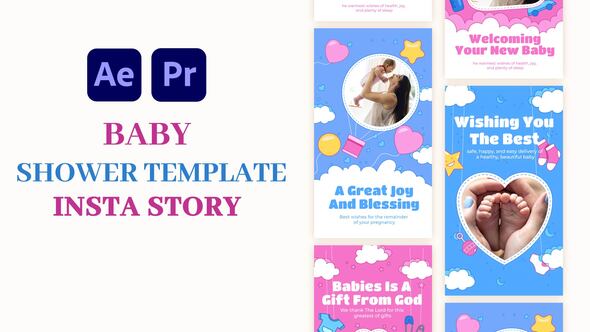 Photo of Baby Shower Template – Videohive 58622815