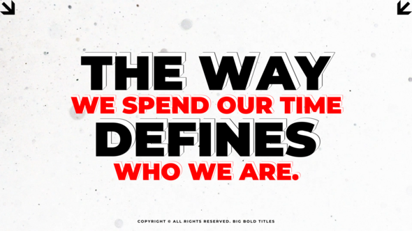 Photo of Big Bold Titles – Videohive 58501203