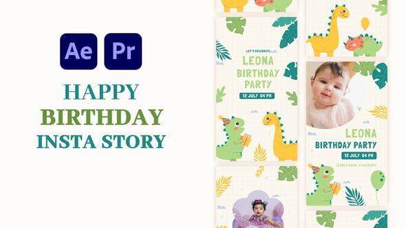 Photo of Birthday Party Instagram Story – Videohive 58622799