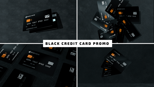 Photo of Black Credit Card Promo – Videohive 58482671
