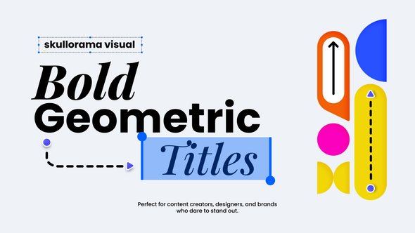 Photo of Bold Geometric Titles – Videohive 58324154