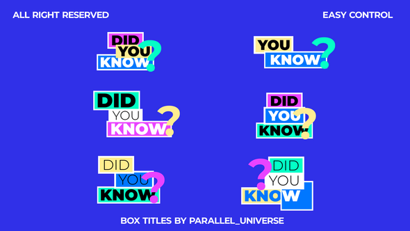 Photo of Box Titles V3.0 | AE – Videohive 58655282