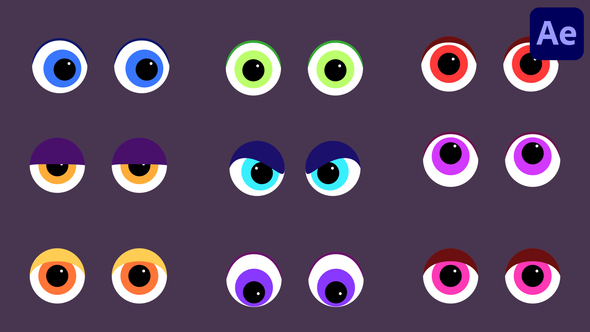 Photo of Cartoon Eyes Icons | After Effects – Videohive 58263977
