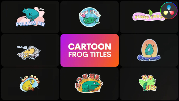 Photo of Cartoon Frogs for DaVinci Resolve – Videohive 58645305