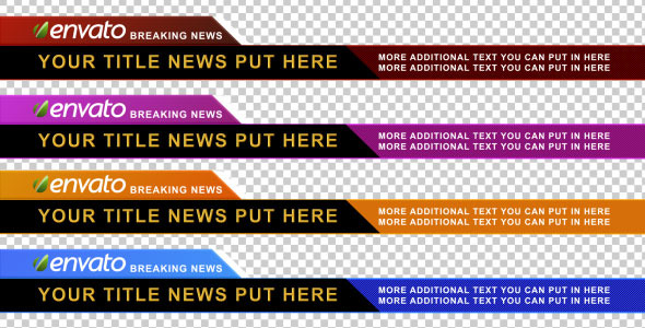 Photo of Corporate Lower Third Pack – 4 Color – Videohive 514819