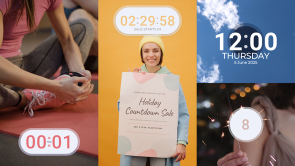 Photo of Countdown Timers | MOGRT – Videohive 53625078