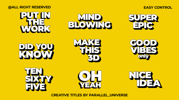 Photo of Creative Titles | MOGRT – Videohive 58678648
