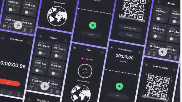 Photo of Dark theme mobile UI – Videohive 58654413