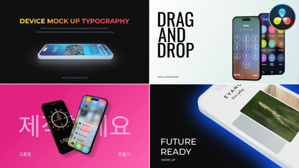 Photo of Device Mock Up Typography | DaVinci Resolve – Videohive 58573957