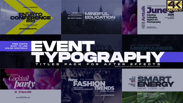 Photo of Event Typography – Videohive 25270825