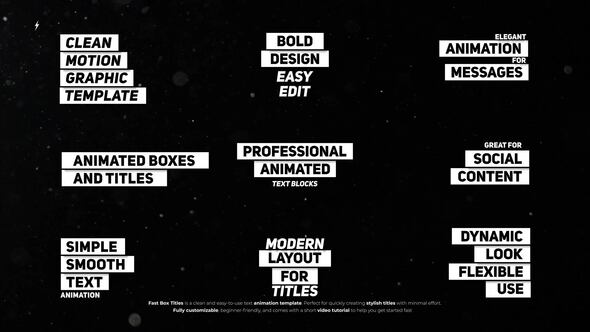 Photo of Fast Box Titles  AE – Videohive 58456068