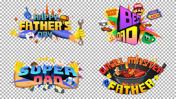 Photo of Father’s Day Promo Titles & Elements – Videohive 58444169