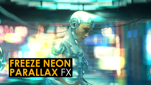 Photo of Freeze Neon Parallax Effects | Apple Motion – Videohive 58369022