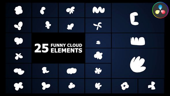 Photo of Funny Cloud Elements | DaVinci Resolve – Videohive 58356016