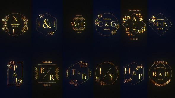 Photo of Gold Wedding Monogram – Videohive 58482380