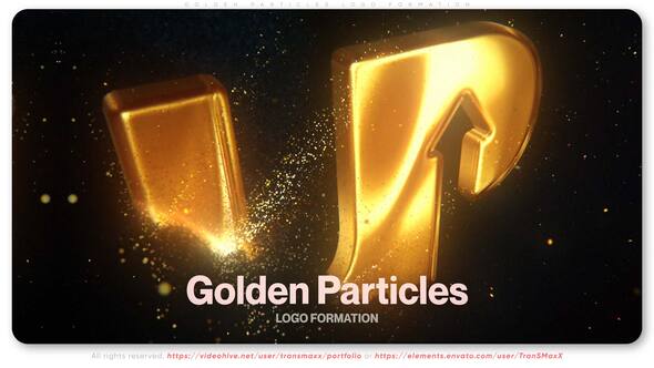 Photo of Golden Particles Logo Formation – Videohive 58388253
