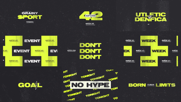 Photo of Grainy Sport Typography – Videohive 58659355