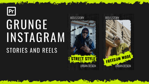 Photo of Grunge Instagram Stories and Reels for Premiere Pro – Videohive 58473627