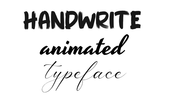 Photo of Handwrite Typeface – Videohive 58655876