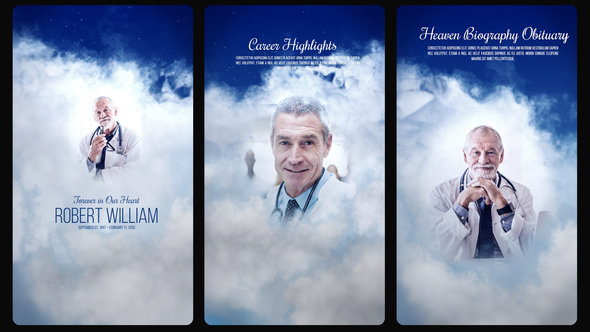 Photo of Heaven Biography Obituary | Vertical Slideshow – Videohive 58626102