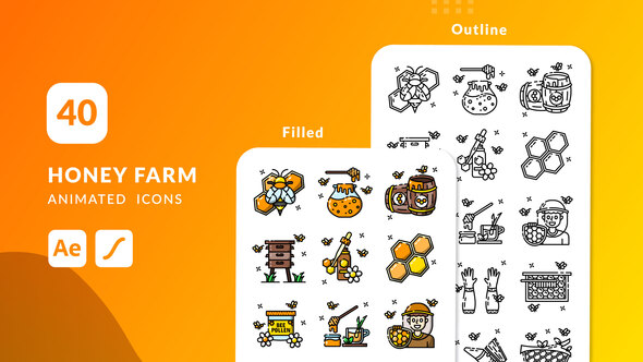 Photo of Honey Farm Animated Icons | After Effects – Videohive 58015541