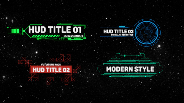 Photo of HUD Titles – Videohive 58526131
