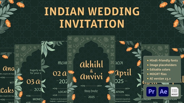 Photo of Indian Wedding Invitation – Videohive 58514110