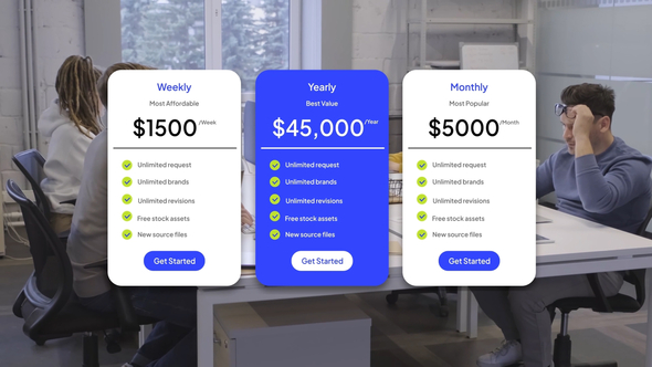 Photo of Infographic Pricing Plan widget – Videohive 58293823