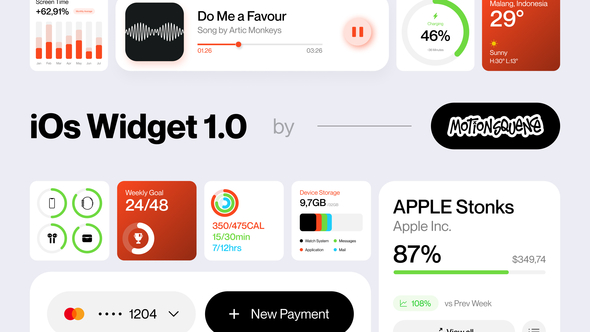 Photo of iOS Widget 1.0 – Videohive 58314359