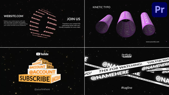 Photo of Kinetic Typography Slides for Premiere Pro – Videohive 58482225