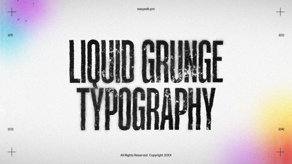 Photo of Liquid Grunge Typography | DR – Videohive 58595343